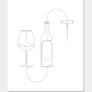 wine training - single line Posters and Art